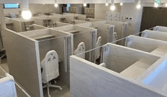 静かな個室型自習室